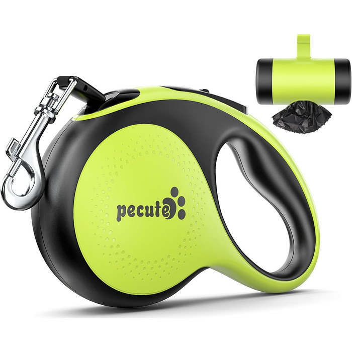 Рулетка для собак Pecute 8м, 50 кг, зелена - надійна та зручна
