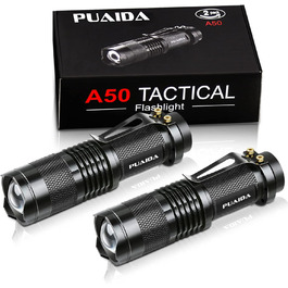 Дитячий ліхтарик Mini LED з регулюванням фокусу, 3 режими, водонепроникний, 2 шт. - ідеальний подарунок для риболовлі, походів та кемпінгу