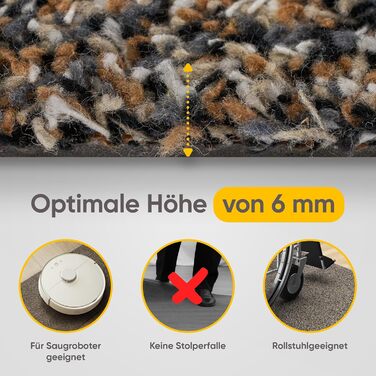 Килимок Entrando 40x60 см - бавовна, антиковзаючі, для дому та вулиці - під двері, терасу, балкон