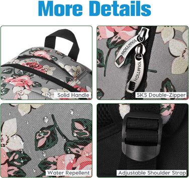 Шкільний рюкзак YAMTION для дівчаток з відділенням для ноутбука 15.6