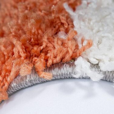 Килим HomebyHome Шэггі 200x300, теракотовий, з високим ворсом, 200 x 290 см. М'який та пухнастий килим для вітальні, спальні, кухні, коридору. Прямокутний килим, 200x290 см.