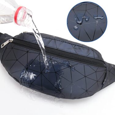 Жіноча поясна сумка-бананка: водонепроникна, з PU-шкіри, для спорту, відпочинку та повсякденного використання (темно-синій)