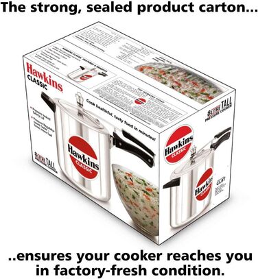 Швидковарка Hawkins Classic CL40 з алюмінію, 4 л, компактна, срібна
