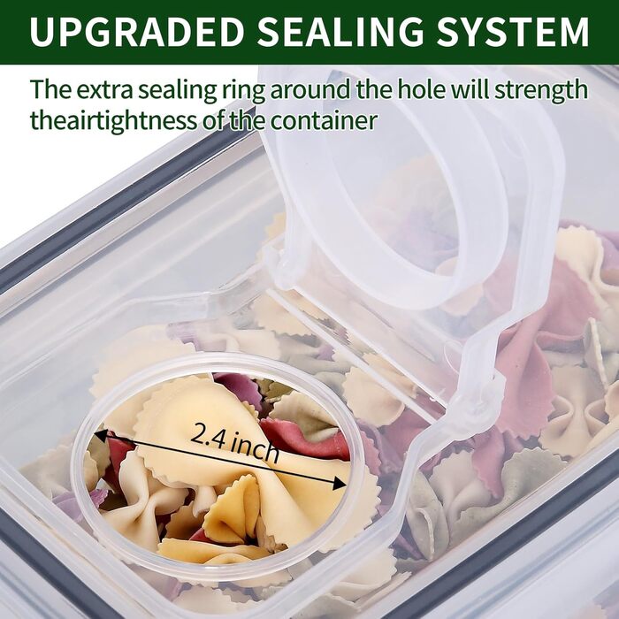 Набір контейнерів для зберігання їжі Hibisaws (12 шт.) з кришкою, BPA-free, 100% герметичні, прозорі, 6 x 1L & 6 x 0.5L, для meal prep, Tupperware