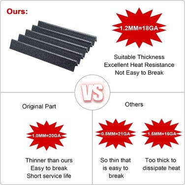 Решітка-гриль для Weber Genesis E-310/320/330, S-310/320/330 (2007-2016) GFTIME (2 шт.) з емальованої сталі