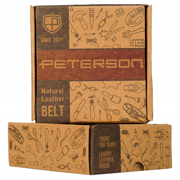 Чоловічий ремінь Peterson, чорний