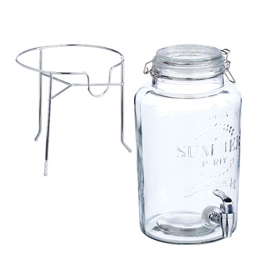 Relaxdays 5 L Drink Dispenser with Stand