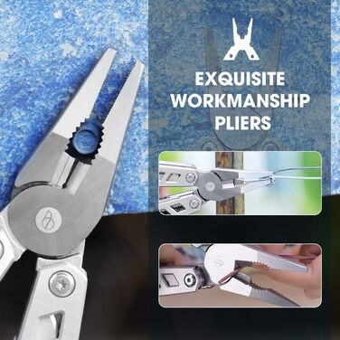 BIBURY Multitool - Titanium & Stainless Steel Multitool Set for Men & Women | Outdoor, Camping, Hunting, Fishing & Hiking