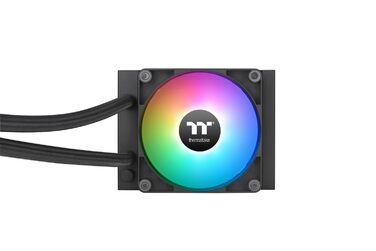 Система водяного охолодження Thermaltake TH280 V2 Sync AIO з дзеркалом Infinity, 2x 140mm вентилятори PWM, високий тиск 3.02 mmH₂O, підтримка синхронізації з материнською платою Intel/AMD (Чорний, 120mm, ARGB)