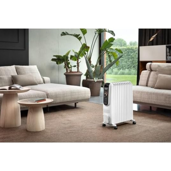 Масляний радіатор De'Longhi Dragon 4 TRD4 0615, 2500 Вт, 230 В, 50 Гц