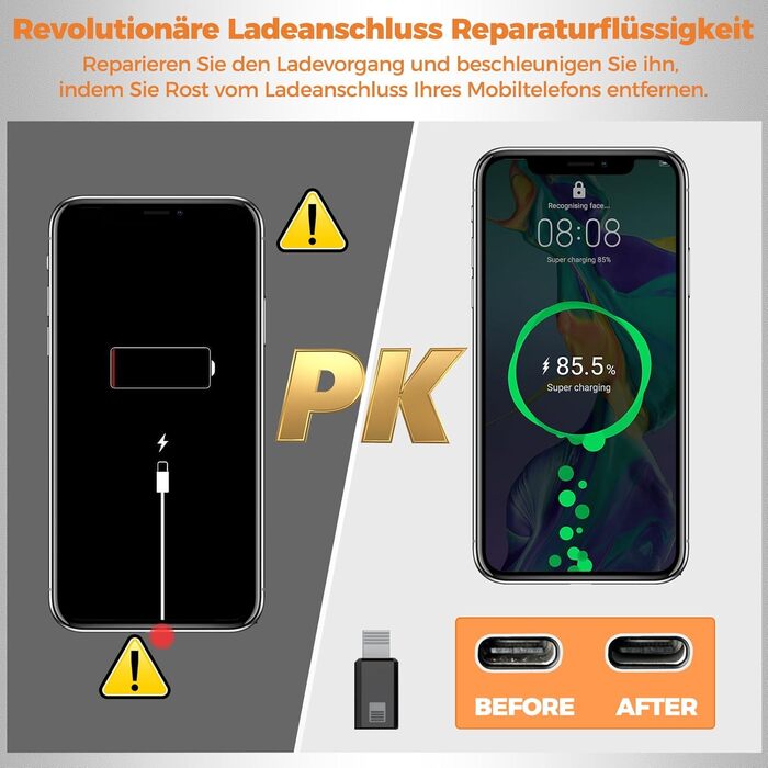 Набір інструментів для ремонту iPhone, Airpod, телефону, ноутбука: USB-C, Lightning, чорний карбон