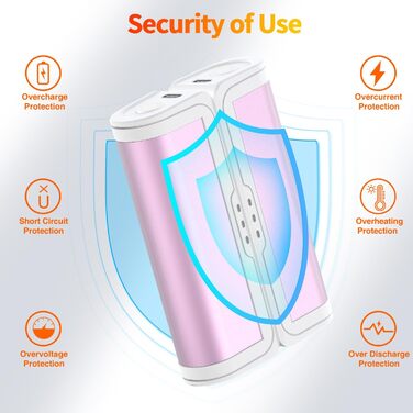 Електричні грілки для рук 2 шт. - багаторазові USB грілки для рук, 3 режими нагріву, подарунок для жінок та дітей, рожеві