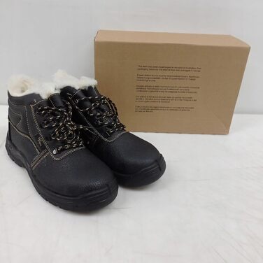 Черевики робочі Ogrifox OX-SLX-TO-SB для чоловіків та жінок | Безпечні черевики з овечкою | ISO EN20345 | Чорно-золоті | Розмір 50