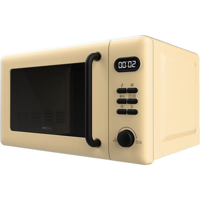 Мікрохвильова піч Cecotec Digitale Proclean 5110 з грилем, 20 л, 700 Вт, жовта