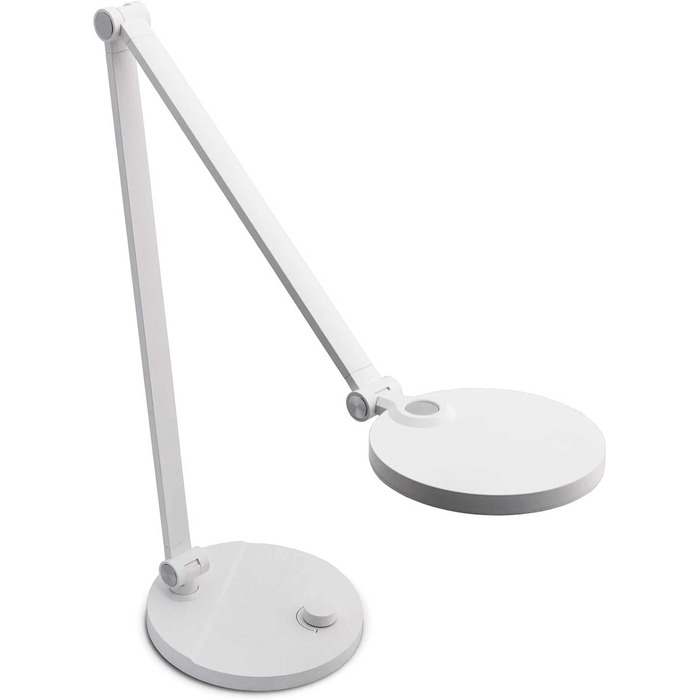 LED настільна лампа FeinTech LTL00121 з регулюванням яскравості та поворотним вимикачем (білий)