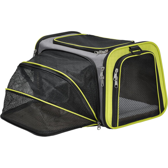 Сумка-переноска для собак та котів HUNTER Sydney, 45x28x28 см, світло-зелений/сірий
