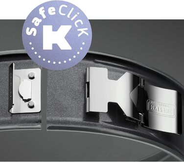 Форма для випікання KAISER La Forme Plus 32 см з конусною стінкою та класичний ніж для торта 24 см, легке від'єднання випічки, безпечна для поверхонь, підходить для посудомийної машини, біла