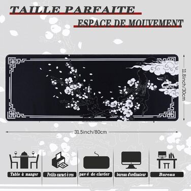 Mauspad EFISH B20 XXL - 800x300 мм, водонепроникний, для ПК, MacBook, Laptop