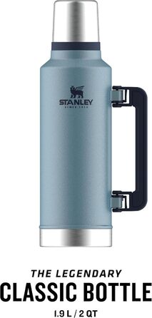 Термос Stanley Classic Legendary, 1893 мл, зелений (Hammertone Lake), нержавіюча сталь, BPA-Free, для гарячих та холодних напоїв