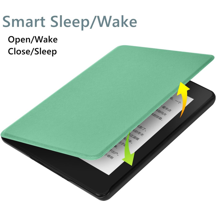 Чохол для Kindle Paperwhite (7/6/5 Gen, 12th Gen, Colorsoft 2024) - Зручний, неслизький, Mint Green