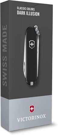 Мультитул Victorinox Classic SD Dark Illusion: 7 функцій, швейцарський ніж, подарунок