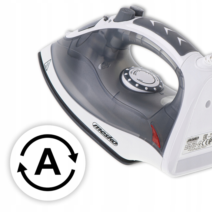 Парова праска Mesko Ceramic Anti Calc Anti Drip Strażak, 2800 Вт
