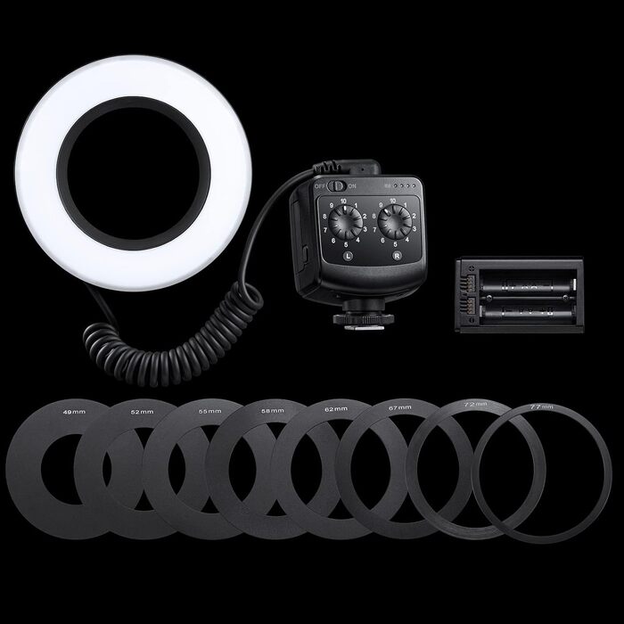 GODOX RING72: LED кільцеве світло для макрозйомки та портретів, 5600K, гнучке, 360°