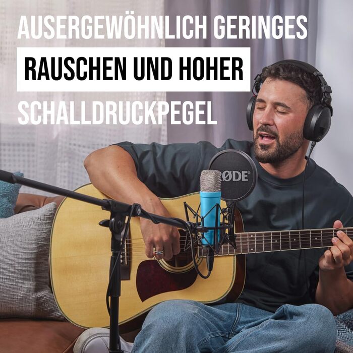 Мікрофон RØDE NT1 Signature Series: конденсаторний, з аксесуарами для запису вокалу та музики