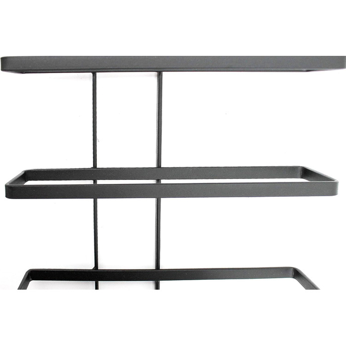 DanDiBo Wine Rack Bottle Shelf Metal Black Wall Mounted - This 116 cm (45.7 in) unit holds 10 bottles - Bottle Stand Bottle Holder