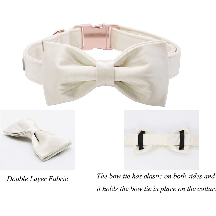 Нашийник для собак Lionet Paws з краваткою - комфортний шовковий нашийник зеленого кольору для маленьких собак, знімний аксесуар, розмір 25-40 см (M, 1 шт.)