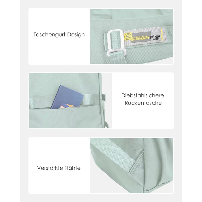 Шкільний рюкзак для підлітків: водонепроникний, великий, для дівчат та хлопців. Ідеальний для школи, подорожей та повсякденного використання (Блакитний)