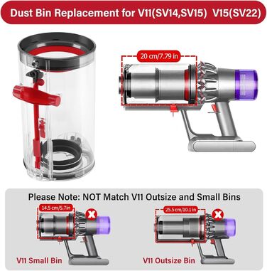 Контейнер для пилу Dyson V11 V15 SV14 SV15 SV17 SV22: фільтр, запчастини, аксесуари