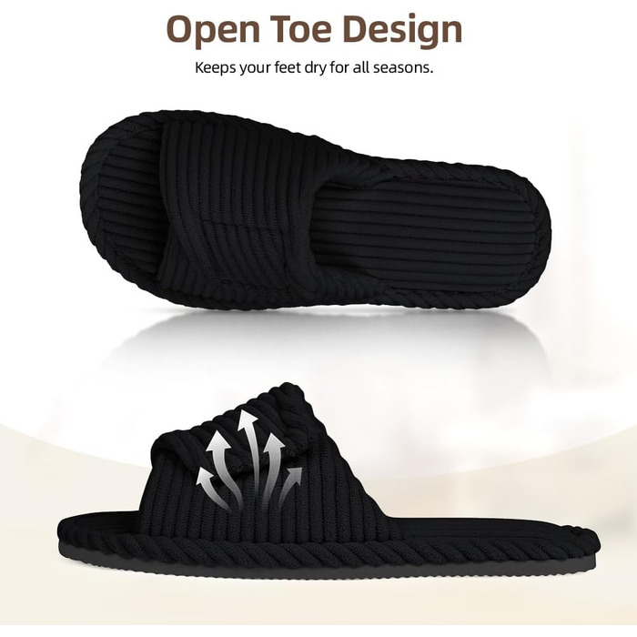 Домашні тапочки з піною-пам'яттю Damen, теплі зимові, з м'якого корду, зручні, антиковзкі, кремово-білі (чорні, 39 EU)