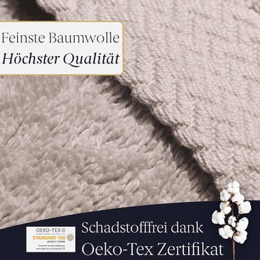 Liebenstein® Premium Towel Set - in beige - 2 shower towels 70x140 cm and 2 hand towels 50x100 cm made of finest cotton with 550 g/m² - exceptionally soft and absorbent