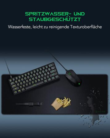 Кисмет Black Shark Gaming Pad XL Manta P3 900x400 мм, чорний