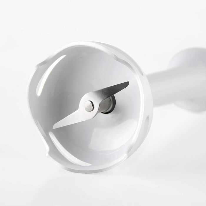 BLACK+DECKER Stabmixer | BXHB500E | 500W | Compact and ergonomic design | splash-proof | Includes measuring cup | Plastic | White 1 accessory Single 500W