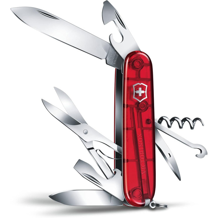 Мультитул Victorinox Climber: Швейцарський ніж з 14 функціями, клінок, відкривачка для пляшок та консервів