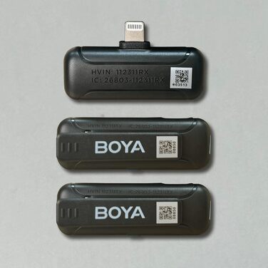 Мікрофон петличний бездротовий BOYА BY-WM3T-D2 (Lightning) для Android, iPhone, Лайв-стрім, Vlog, 100 м, шумозаглушення, USB-C