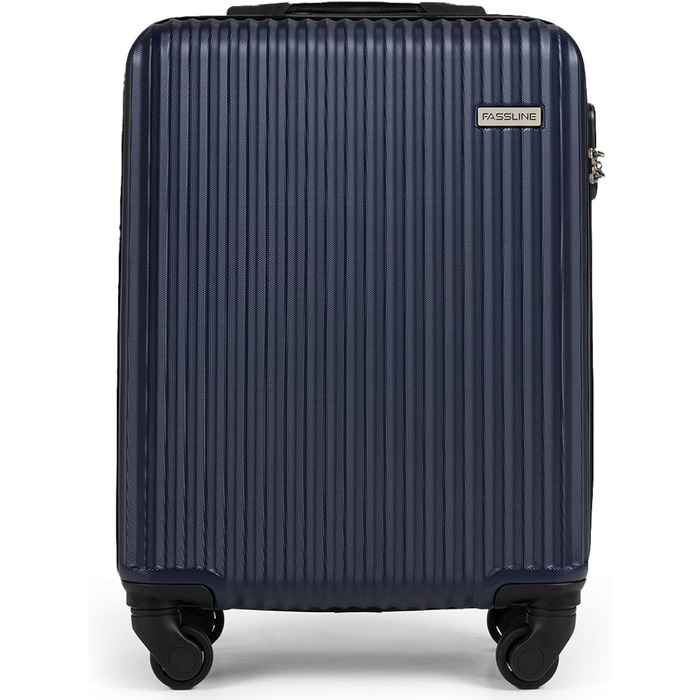 Набір валіз 3 шт: ручна, середнього та великого розміру. Чохол з ABS-пластику, 4 колеса, кодовий замок, телескопічна ручка. Набір валіз (малий + середній + великий). Колір: темно-синій, ручна валіза (M)