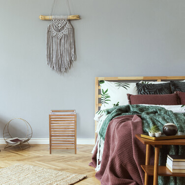 Relaxdays Laundry Basket Walnut Wood