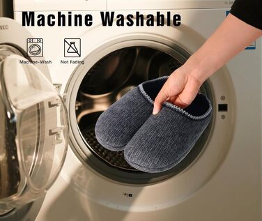 Чоловічі тапочки COFACE з м'якою піною Memory Foam - зручні домашні капці для дому та вулиці (Чорний, 44 EU)