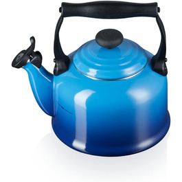 Le Creuset Kettle Tradition, Capacity: 2.1 l, Enameled Steel, Azure, 40102022200000