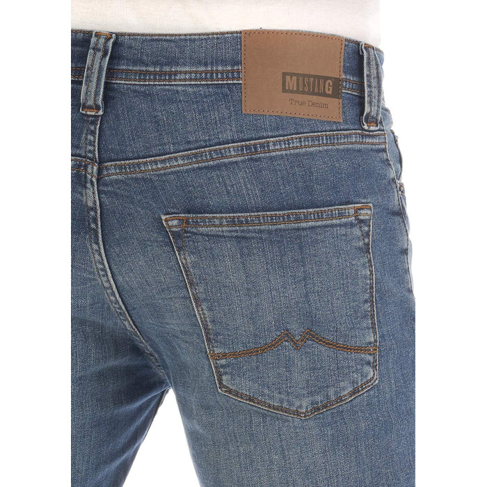 Чоловічі джинси Mustang Vegas Slim Fit - еластичні, денім, синій (30-44W / 32L)