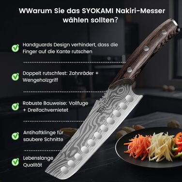 Набір японських кухонних ножів SYOKAMI, 3 предмети, сталь, 19 см