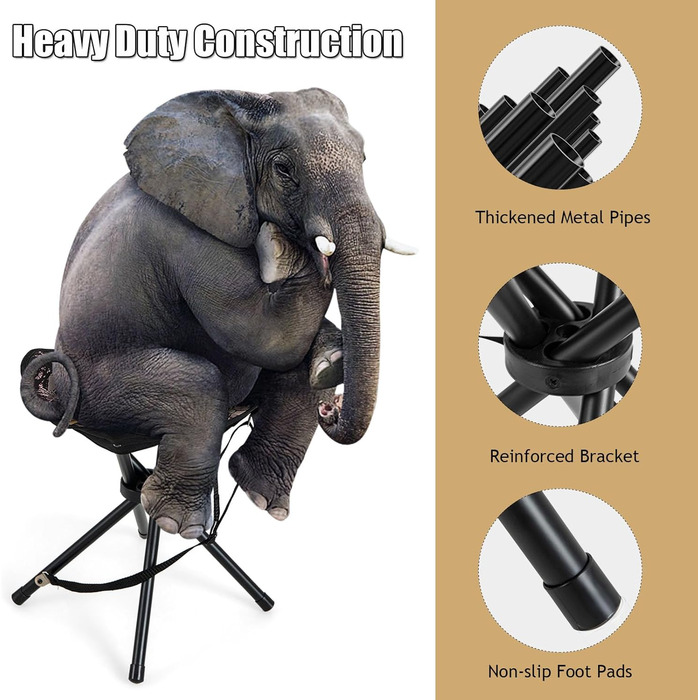 Набір з 2-х складаних туристичних стільців Komfotteu, міцні, до 150 кг, з плечовим ременем, для кемпінгу, полювання та відпочинку на природі