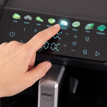 Аерофритюрниця вертикальна FR300 2700W, дві кошики, 10л