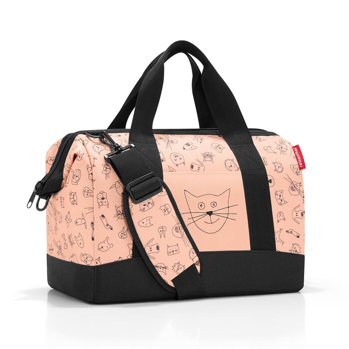 Сумка дорожня дитяча Reisenthel Allrounder M Kids Rosa з тваринами - для подорожей, з кріпленням до валізи