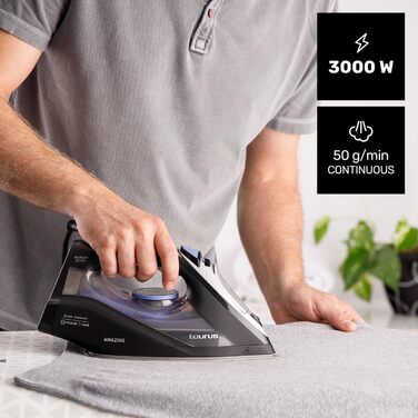 Пароочищувач Geyser Eco 3000, 3000W, 200 г/хв, чорний, з прецизійною насадкою