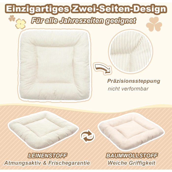 Washable Folding Dog Bed & Tent - Indoor Dog House for Small Dogs (4-9kg) - Beige