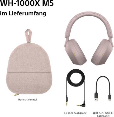 Навушники Sony WH-1000XM5 Black з кейсом: бездротові, з шумозаглушенням, Bluetooth, Hi-Res Audio, до 30 год роботи